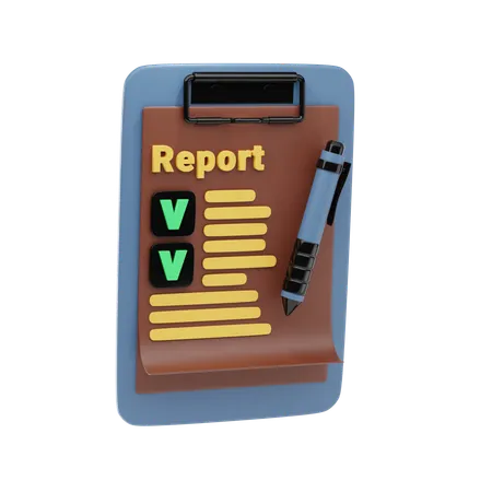 Business Report  3D Icon