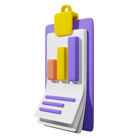 Business Report 3D Icon