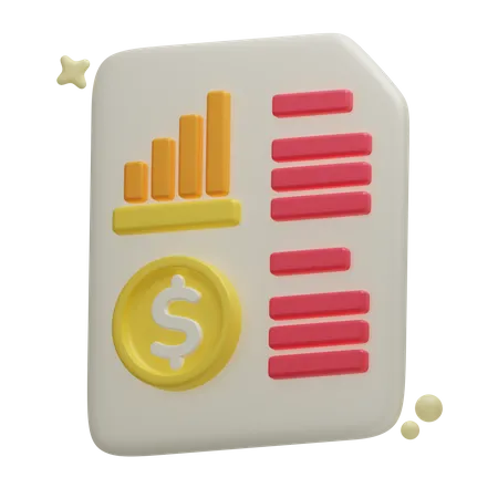 Business Report 3 D Business Startup 3D Icon