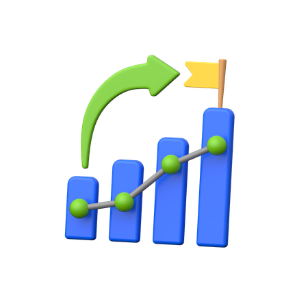 Business Rise  3D Icon
