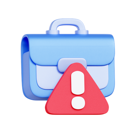 Business Risk Briefcase  3D Icon