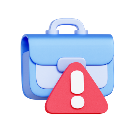 Business Risk Briefcase  3D Icon