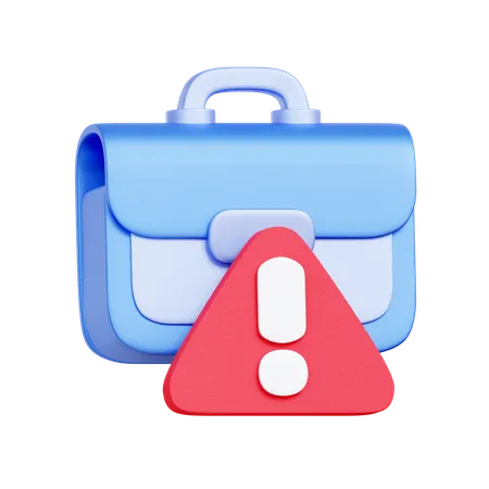 Business Risk Briefcase  3D Icon