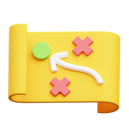 Business Roadmap  3D Icon