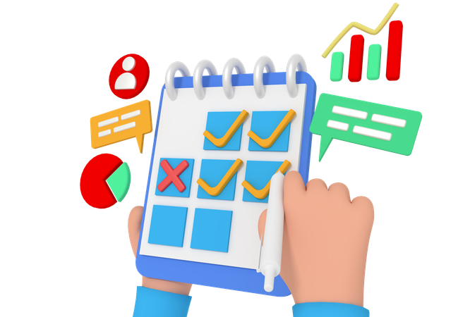 Business Schedule  3D Icon
