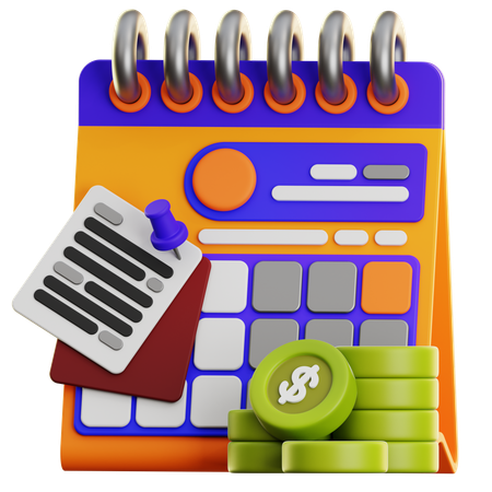 Business Schedule  3D Icon