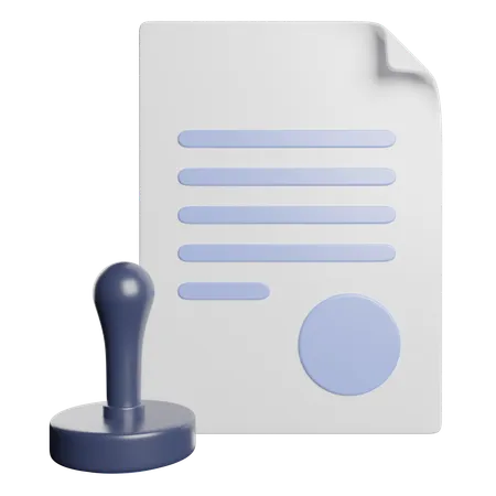 Business stamp  3D Icon