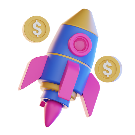 Business Star Up  3D Icon