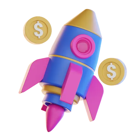 Business Star Up  3D Icon