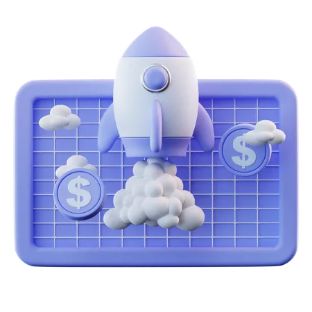 3 D Illustration Business Startup 3D Icon