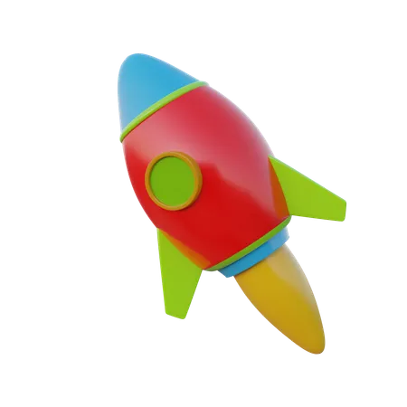 Business Startup Rocket  3D Icon
