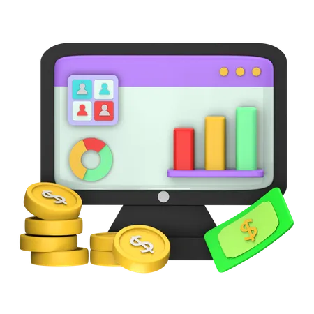 Business Statistic  3D Icon