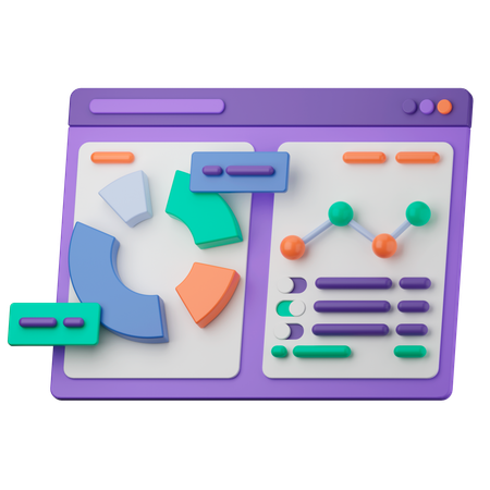 Business Statistics  3D Icon