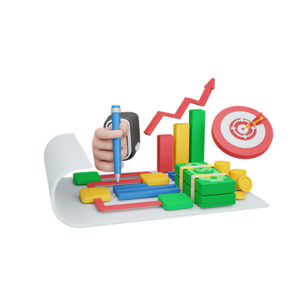 Business Strategy 3D Illustration