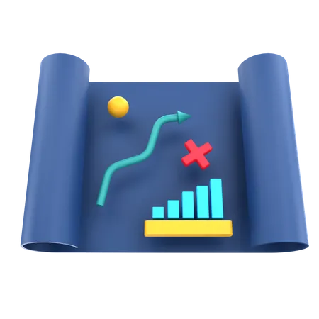 3 D Render Business Strategy Illustration 3D Icon