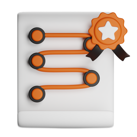 Business Strategy Map  3D Icon