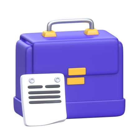 Business Suitcase  3D Icon