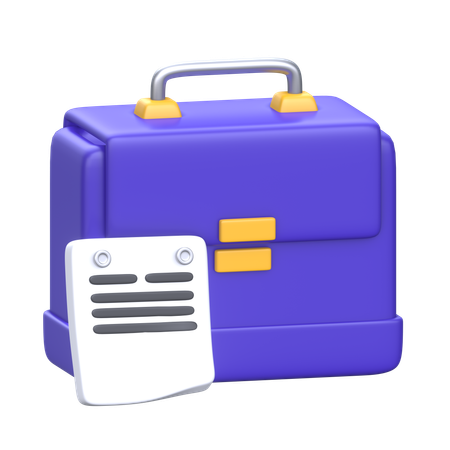 Business Suitcase  3D Icon