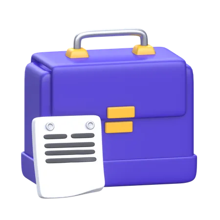 Business Suitcase  3D Icon