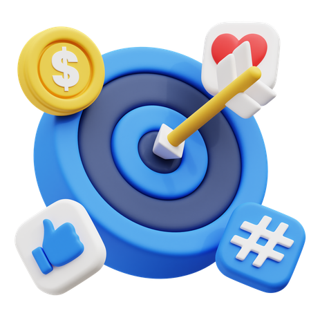 Business target  3D Icon