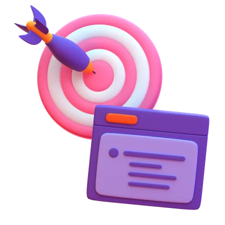 Business Target  3D Icon