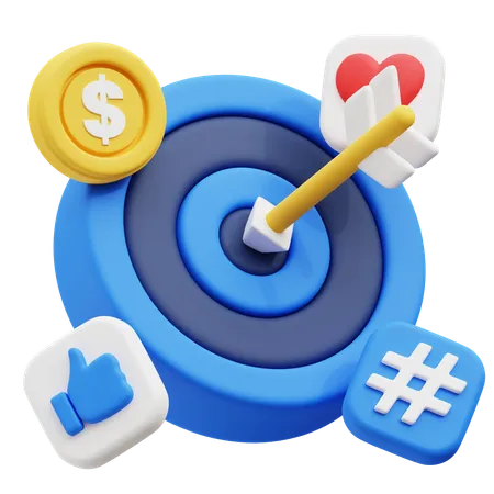 Business target  3D Icon