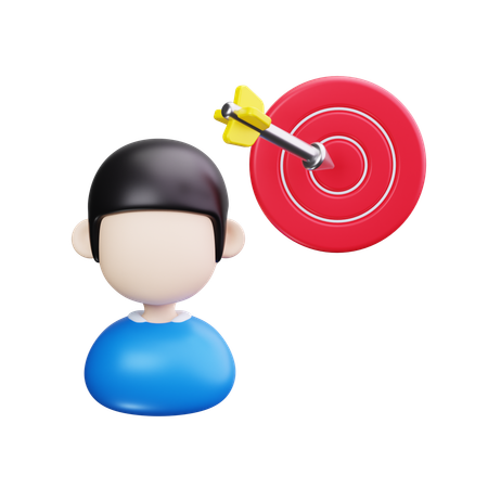 Business Target  3D Icon