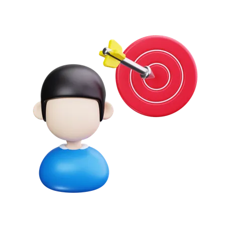 Business Target  3D Icon