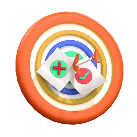 Business Target  3D Icon