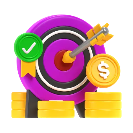 Business Target  3D Icon