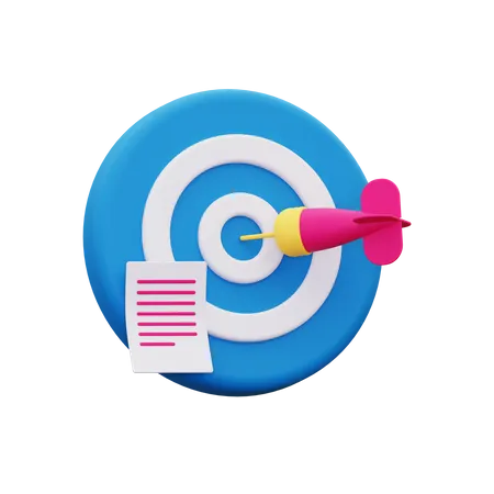 Business Target  3D Icon