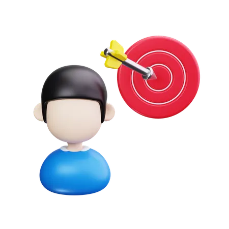 Business target  3D Icon