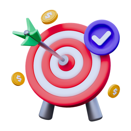 Business Target  3D Icon