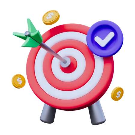 Business Target  3D Icon