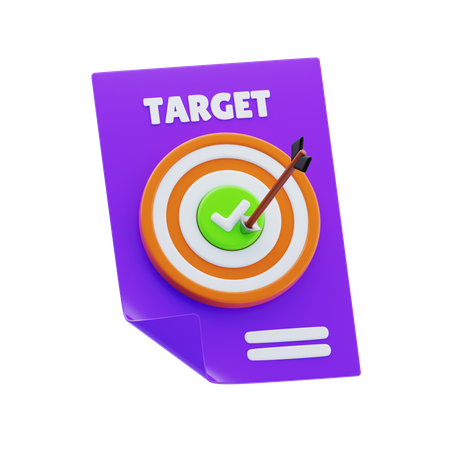 Business Target  3D Icon