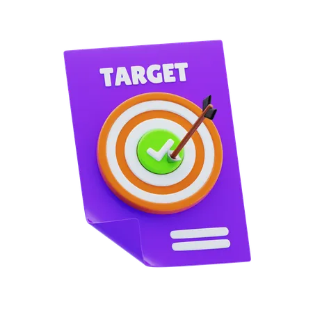 Business Target  3D Icon