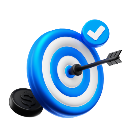 Business Target  3D Icon