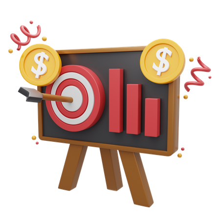 Business Target  3D Icon