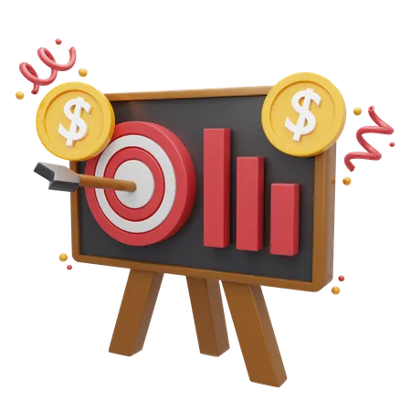 Business Target  3D Icon