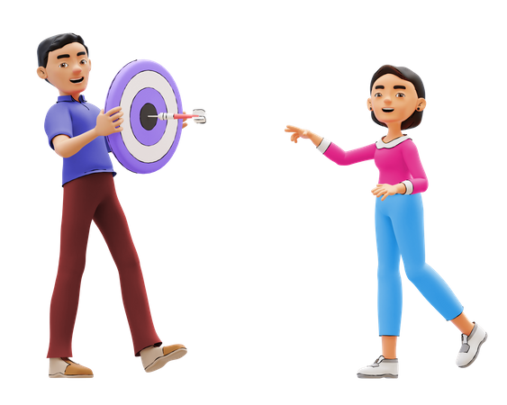 Business Target  3D Icon