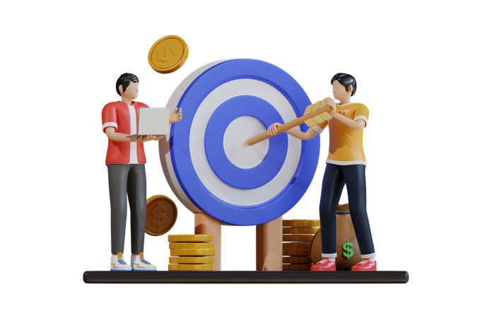 Business Target  3D Icon