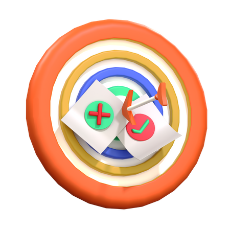 Business Target  3D Icon