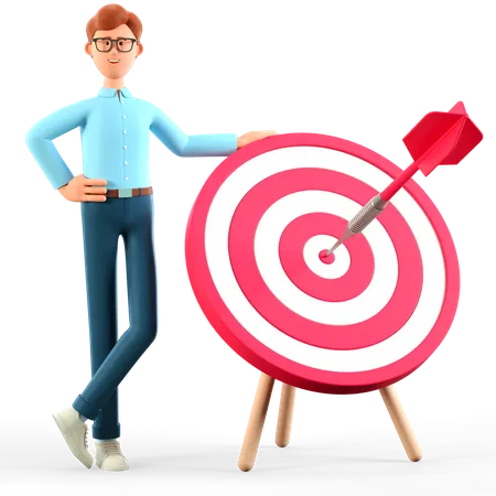 Business target  3D Illustration