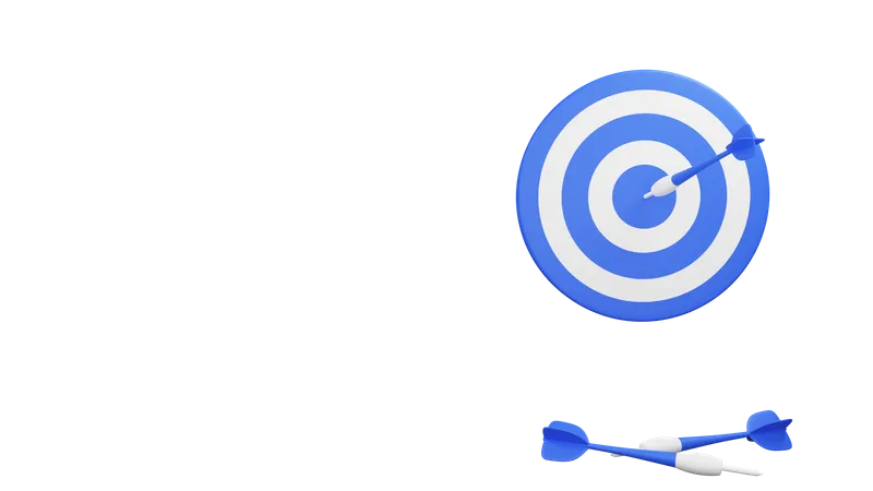 Business target  3D Illustration