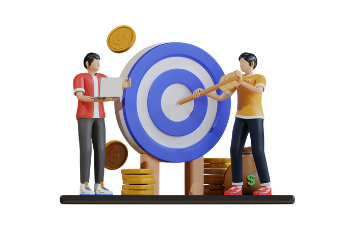 Business Target  3D Illustration