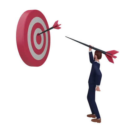 Business Target  3D Illustration