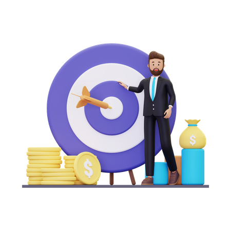 Business Target  3D Illustration