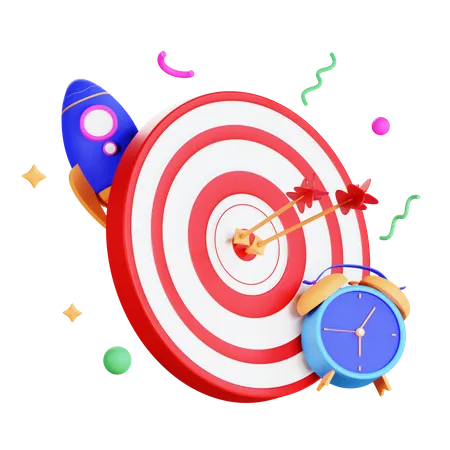 Business Target  3D Illustration