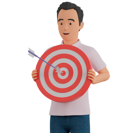 Business target  3D Illustration