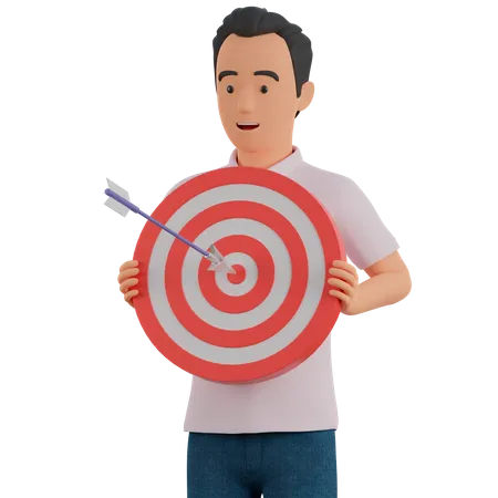 Business target  3D Illustration